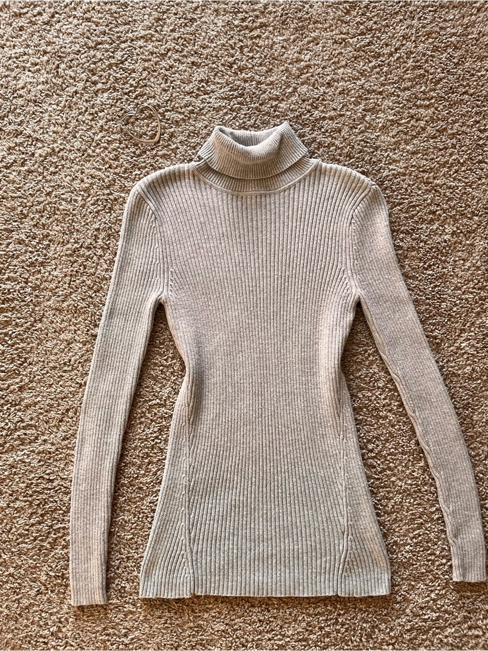 Relativity grey turtleneck sweater dress Size S 100% cotton